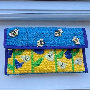 Bundle of 3 Vintage J Crew Bags Suede/Cotton/Straw